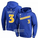 Sudaderas con Capucha Golden State Warriors Jordan Poole Classic 2022-23 Azul