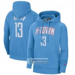 Sudaderas con Capucha Houston Rockets James Harden Ciudad 2020-21 Azul