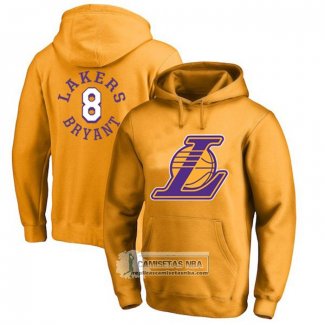 Sudaderas con Capucha Los Angeles Lakers Kobe Bayant Amarillo3