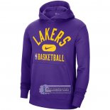 Sudaderas con Capucha Los Angeles Lakers Performance Practice 2021-22 Violeta