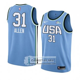 Camiseta 2019 Rising Star Jarrett Allen USA Azul