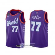 Camiseta 2020 Rising Star Luka Doncic World Violeta