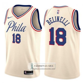 Camiseta 76ers Marco Belinelli Ciudad 76er Natural