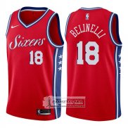 Camiseta 76ers Marco Belinelli Statement 76er 2017-18 Rojo