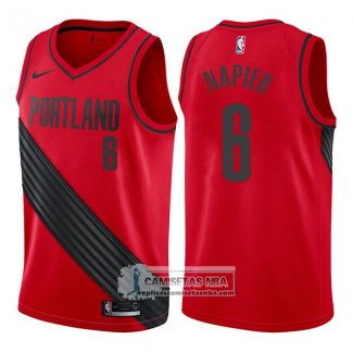 Camiseta Blazers Shabazz Napier Statement 2017-18 Rojo