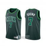 Camiseta Boston Celtics Jaylen Brown Earned 2020-21 Verde