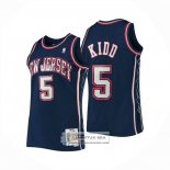 Camiseta Brooklyn Nets Jason Kidd NO 5 Mitchell & Ness 2006-07 Azul
