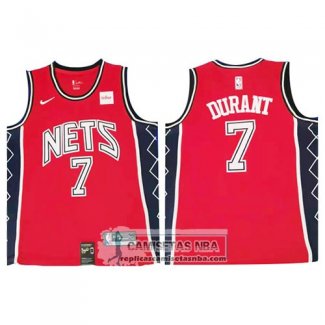 Camiseta Brooklyn Nets Kevin Durant Retro Rojo