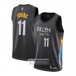 Camiseta Brooklyn Nets Kyrie Irving Ciudad 2020-21 Negro