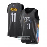 Camiseta Brooklyn Nets Kyrie Irving Ciudad 2020-21 Negro