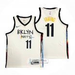 Camiseta Brooklyn Nets Kyrie Irving NO 11 Ciudad 2020-21 Blanco