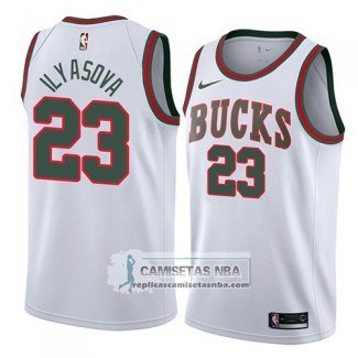 Camiseta Bucks Ersan Ilyasova Classic 2018 Blanco