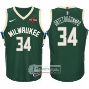 Camiseta Bucks Giannis Antetokounmpo 2017-18 Verde