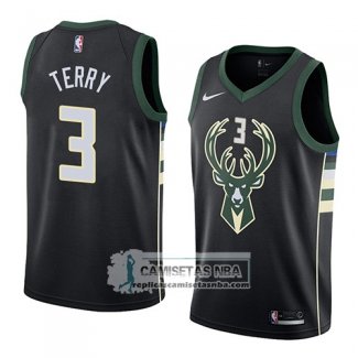 Camiseta Bucks Jason Terry Statement 2018 Negro