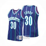 Camiseta Charlotte Hornets Dell Curry NO 30 Mitchell & Ness 1994-95 Azul