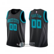 Camiseta Charlotte Hornets Personalizada Ciudad Negro