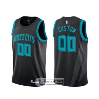 Camiseta Charlotte Hornets Personalizada Ciudad Negro