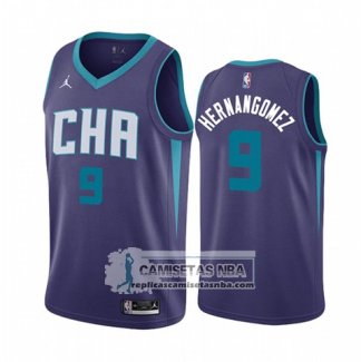 Camiseta Charlotte Hornets Willy Hernangomez Statement Edition Violeta