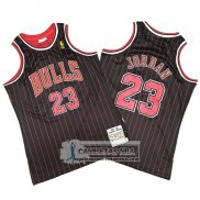 Camiseta Chicago Bulls Michael Jordan Mitchell & Ness Negro