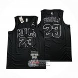 Camiseta Chicago Bulls Michael Jordan NO 23 MVP Negro