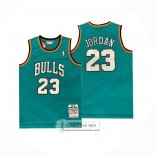 Camiseta Chicago Bulls Michael Jordan NO 23 Mitchell & Ness 1997-98 Verde1