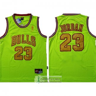Camiseta Chicago Bulls Michael Jordan Verde