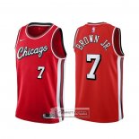 Camiseta Chicago Bulls Troy Brown JR. NO 7 Ciudad 2021-22 Rojo