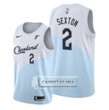 Camiseta Cleveland Cavaliers Collin Sexton Earned Azul