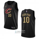 Camiseta Cleveland Cavaliers Darius Garland NO 10 Statement 2022-23 Negro
