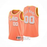 Camiseta Cleveland Cavaliers Personalizada Ciudad 2025-26 Naranja