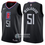 Camiseta Clippers Boban Marjanovic Statement 2017-18 Negro