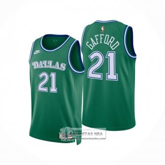 Camiseta Dallas Mavericks Daniel Gafford NO 21 Classic 2025-26 Verde