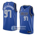 Camiseta Dallas Mavericks Kostas Antetokounmpo Icon 2018 Azul