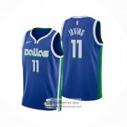 Camiseta Dallas Mavericks Kyrie Irving NO 11 Ciudad 2022-23 Azul