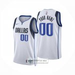 Camiseta Dallas Mavericks Personalizada Association 2024-25 Blanco