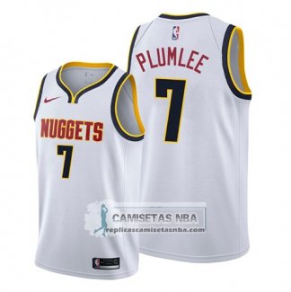 Camiseta Denver Nuggets Mason Plumlee Association 2019-20 Blanco