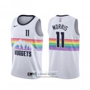 Camiseta Denver Nuggets Monte Morris Ciudad Blanco