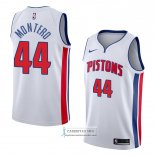 Camiseta Detroit Pistons Luis Montero Association 2018 Blanco