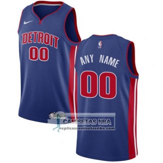 Camiseta Detroit Pistons Personalizada 2017-18 Azul