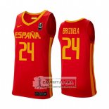 Camiseta Espana Dario Brizuela 2019 FIBA Baketball World Cup Rojo