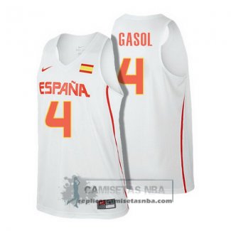 Camiseta Espana Gasol 2016 Blanco
