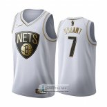 Camiseta Golden Edition Brooklyn Nets Kevin Durant Blanco