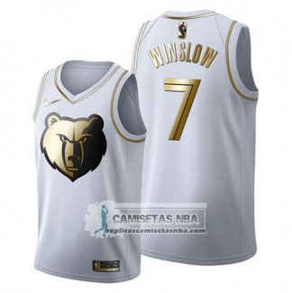 Camiseta Golden Edition Memphis Grizzlies Justise Winslow 2019-20 Blanco