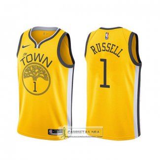 Camiseta Golden State Warriors D'angelo Russell Earned Amarillo