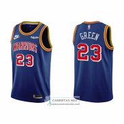 Camiseta Golden State Warriors Draymond Green NO 23 75th Anniversary Azul