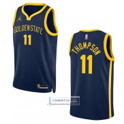 Camiseta Golden State Warriors Klay Thompson NO 11 Statement 2022-23 Negro