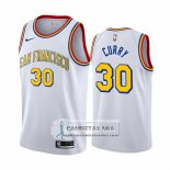 Camiseta Golden State Warriors Stephen Curry Classic 2019-20 Blanco