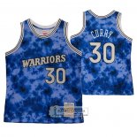 Camiseta Golden State Warriors Stephen Curry NO 30 Galaxy Azul