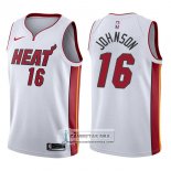 Camiseta Heat James Johnson Association 2017-18 Blanco