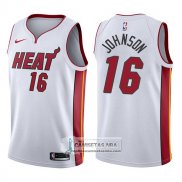 Camiseta Heat James Johnson Association 2017-18 Blanco